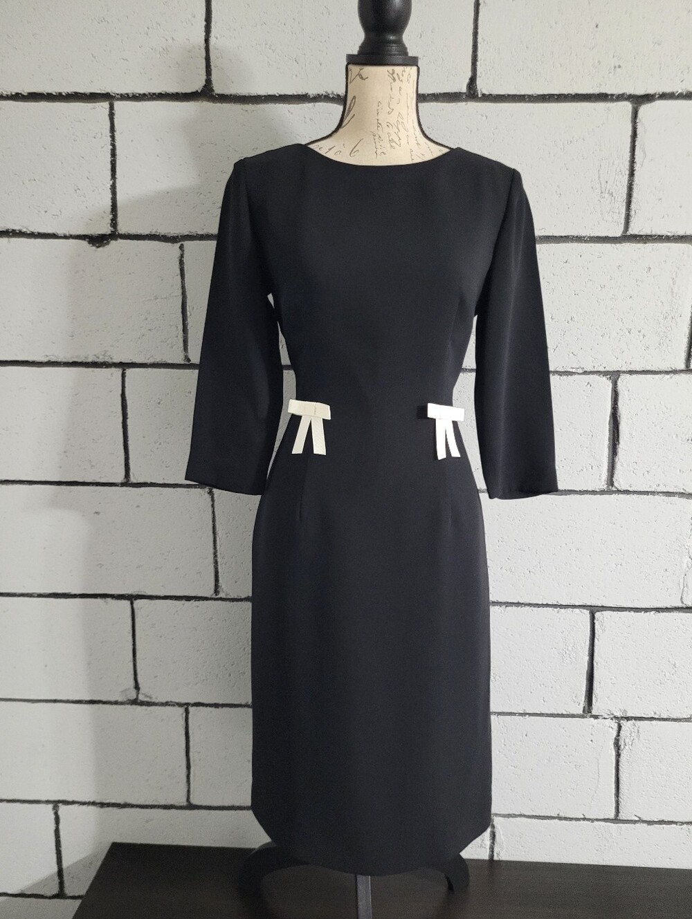 BUNDLE SALE! Chadwick's Black Dress w/ White Bows Sz 6